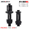 GOLDIX R180SL Ultralight Road Bike Hub 240g 36T Ratchet Center Lock Brake 24Hole Straight Pull Spokes for Road and Gravel Bike.