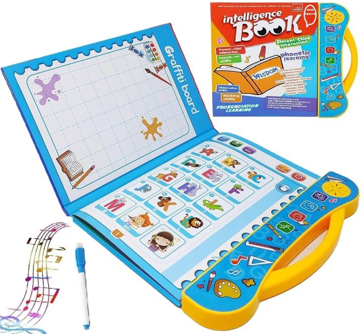 Intelligence Book English Letters & Musical English Educational Animals Phonetic Learning Book for 3 + Year Kids, Boys, Toddler (E-Book)