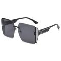 Women Fashion Rimless Beach Gradient Sunglass Original Lady Retro UV400 Eyeglasses. 
