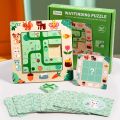 Wooden Finding Route Puzzle Logical Thinking Training Board Games Maze Puzzles Early Education Educational Toys For Children. 