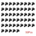 10/20/50pcs 8mm Diameter 8mm Black Vehicle Car Bumper Door Panel Fender Liner Clips Retainer Plastic Auto Fasteners Rivets Clips. 