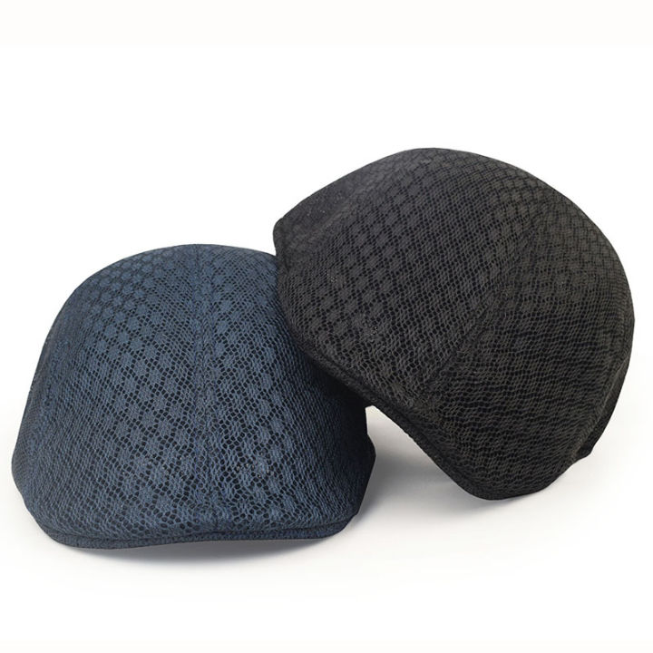 Mesh%20Hat%20Men%20Newsboy%20Flat%20Cap%20Simple%20Plain%20Color%20Mesh%20Cap%20Breathable%20Summer%20Hunting%20Driver%20Golf%20Beret%20Mesh%20Hat%20-%20Image%203