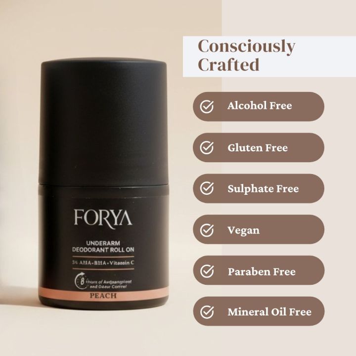 FORYA%20-%20%20Underarm%20Deodorant%20Roll%20On%20-%2040ml%20Peach%20Fragnance%20(Pack%20of%203)%20-%20Image%204