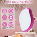Crystal Painless Hair Eraser,Crystal Hair Eraser for Women & Men, Magic Crystal Hair Remover Painless Exfoliation Hair Removal Tools, Reusable Crystal Hair Removal Eraser for Back Arms Legs,. 