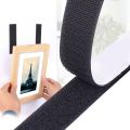 1/3/5 Meter Strong Self Adhesive Hook & Loop Tape Double Sided Heavy Duty Sticky Strap Fastener 20-50 mm for DIY/Craft/Clothing. 