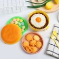 Burger Lunch Box  Hamburger shape Lunch Box For School Kids Picnic Plastic Lunch Box. 