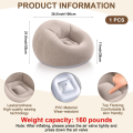 Foldable Portable Pvc Inflatable Sofa, Soft Indoor Bedroom Leisure Bean Bag Chair, Outdoor Camping Lazy Seat, Round Single-Person Inflatable Sofa. 