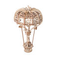 3D Hot Air Balloon Wooden Puzzle New Wooden 3D Stereoscopic Panel Insect Series Large 2-piece Handmade Model  Enlightenment. 