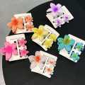 3pcs/set Flower Claw Clip Women Hawaiian Girl Hair Accessories.