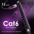12 Port Patch Panel 10inch 0.5U CAT6 Network Patch Panel for DeskPi RackMate T1/T0/T2/T1 Plus/T0 Plus and 10 Inch Server Rack/Ne. 