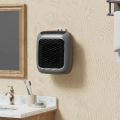 800W Mini Heater, PTC Ceramic Fast Heating Bathroom Heater with Remote Control, Wall Mounted Electric Heater for Indoor Use. 