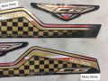 2024 Model Tanki Tapa Stickers Honda CG-125 Special Edition (Complete Set) -Black. 