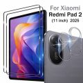 Screen Protector for Redmi Pad 2 (11 inch) 2025 Tablet Tempered Glass Film Rear Camera Protector Anti-fall/Anti-scratch 11 inch. 