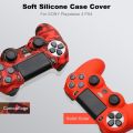 Silicone Rubber Case Cover For SONY Playstation 4 PS4 Controller Protection Skin For PS4 Pro Slim Gamepad Controle Thumb Grips. 