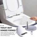 2X Replacement Fittings Toilet Top Fix Blind Hole Fittings for Toilet Seat Hinges Fasten Bolts Nuts Bathroom Accessory for Dorm. 