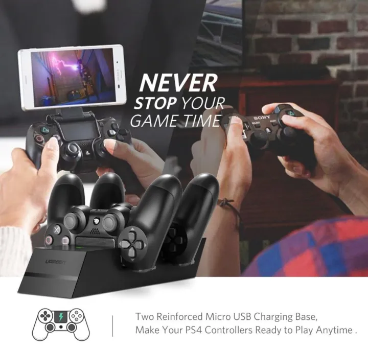 UGREEN%20Charger%20For%20PS4%20Controller%20PS4%20Charging%20Station,%202.5%20Hours%20Full%20Charge%20For%202%20Controllers,%20DualShock%204%20Charger%20Dock%20For%20PlayStation%20PS4%20Slim,%20PS4%20Pro%20Controller%20(5FT%20Cable%20With%20AC%20Adapter)%20-%20Image%204