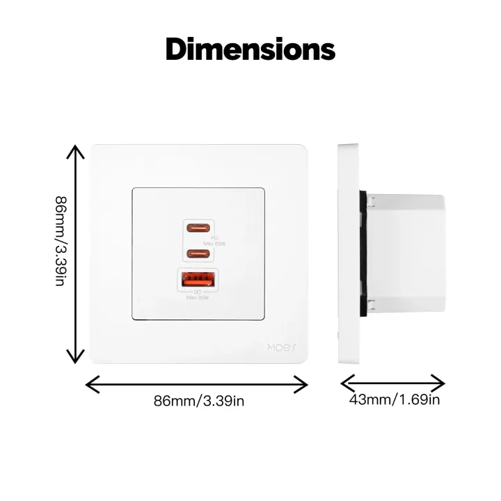 MOES%20Star%20Ring%20Series%2065W%20Fast%20Charging%20Wall%20Outlet%20PD3.0%20Electrical%20Charger%20GaN%20Socket%203%20Ports%20Type-C%20USB%20A%20OverTemp%20Protection%20-%20Image%206