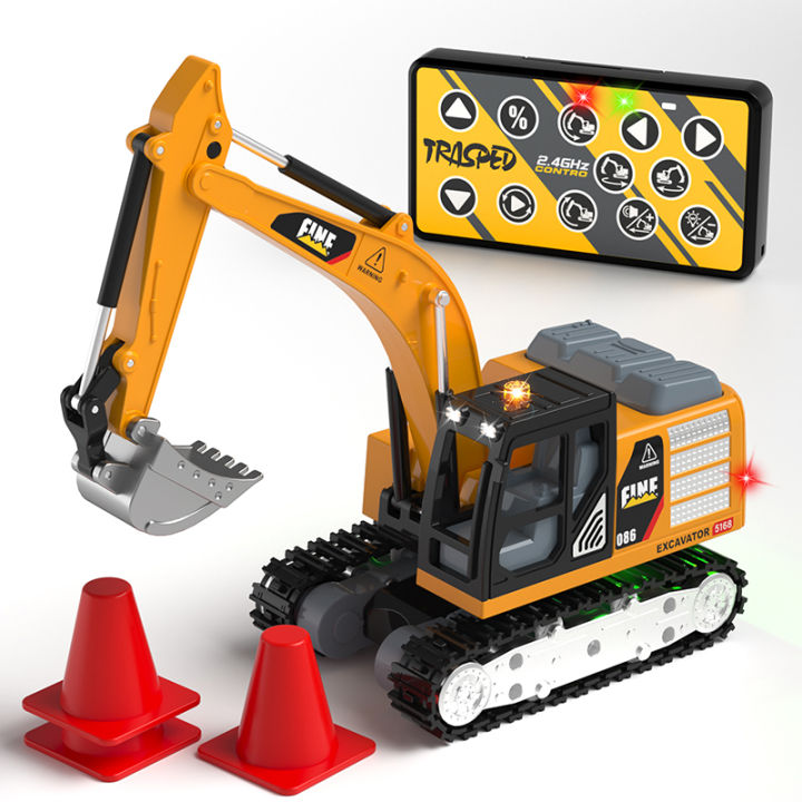 1/64%202.4G%20RC%20Excavator%20Engineering%20Vehicle%20Alloy%20Desktop%20RC%20Dump%20Truck%20Remote%20Control%20Excavator%20Engineering%20Car%20Toy%20HG4-301%20-%20Image%207