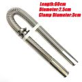 1Pc 60-300cm Car Air Diesel Parking Heater Stainless Steel Spiral Exhaust Pipe Gas Vent Hose Tailpipe Automobile Accessories.