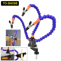 NEWACALOX Multi Soldering Helping Hand Tool Table Clip Third Hand Soldering Stand Welding PCB Holder Flexible Arm Soldering Tool. 