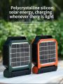 7800mAh Led Lantern Long-lasting Battery Life Infinite Loop Solar Panel Fan Solar Powered Adjustable Speed Rechargeable Fan.