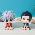 Anime JJK Figure Geto Suguru look up figure Q edition Satoru Gojo figure geto and gojo Action Figure Sitting pose Model Toy . 