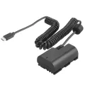 ACK-E6 DR-E6 USB-C Adapter LP-E6 LP-E6N Dummy Battery for Canon EOS R R5 R6 R7,80D 70D 60D 90D,5D Mark II III IV,6D 7D. 