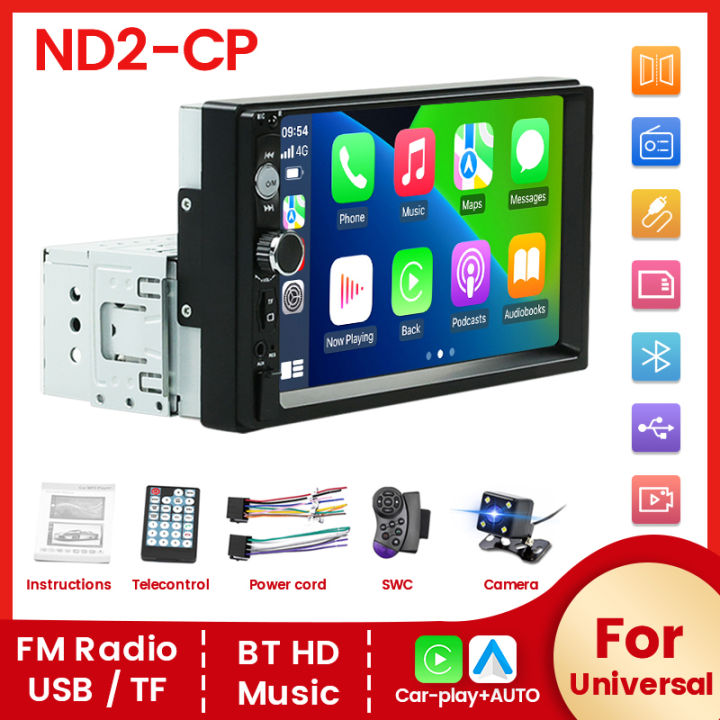 NaviFly Car Stereo 7 inch Radio Wired Carplay Android Auto Touch Screen ...