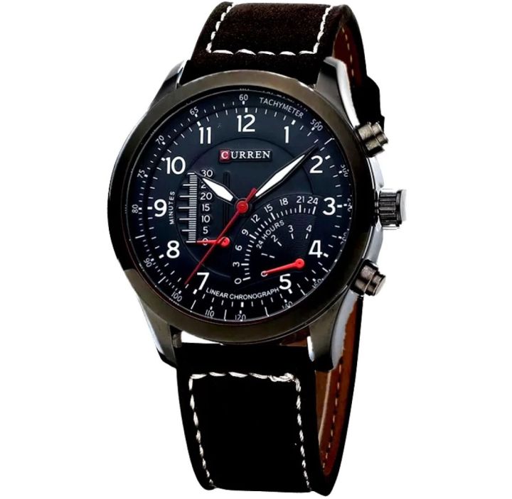 CURREN FASHION LEATHER STRAP Daraz.lk