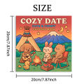 COZY DATE Bold-easy Patterns Coloring Book for Adults Cute Drawing Book Perfect Gift for Party and Birthday. 