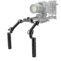 KIMRIG Aluminum Cheese Handgrip Rig With Strengthening ARRI Rosette Magic Arm & 15mm Rod Clamp For Dslr Shoulder Mount Rig.