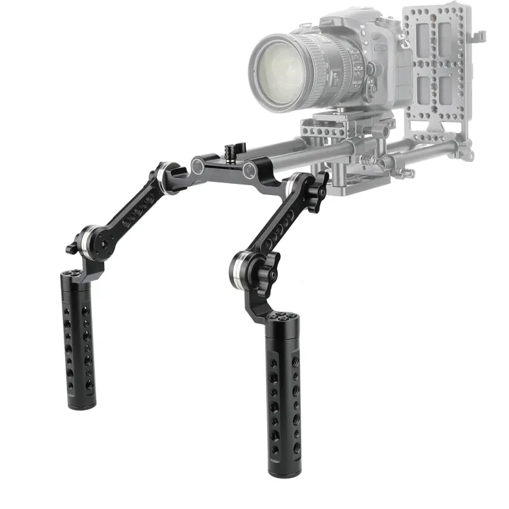 KIMRIG%20Aluminum%20Cheese%20Handgrip%20Rig%20With%20Strengthening%20ARRI%20Rosette%20Magic%20Arm%20&%2015mm%20Rod%20Clamp%20For%20Dslr%20Shoulder%20Mount%20Rig%20-%20Image%204