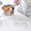 STAINLESS STEEL KITCHEN UTENSIL HEAVY HOT POT STAND PLATE STAND HOT PLATE STAND STEAMER  Handi stand  Set of 3 ( 2x 6inch, 1 x 12inch). 