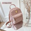 Stylish leather backpacks branded style for women available in 3 colours. 