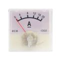 Analog DC Current Panel Meter for DC 0-20A Ammeter 91C16. 