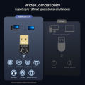 USB Bluetooth Adapter for Pc Usb Bluetooth 5.4/ 5.3/ 5.1/ 5.0 Dongle Receiver for Speaker Mouse Keyboard Music Audio Transmitter. 