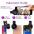 APEXEL New HD 37MM 0.45x Super Wide Angle Lens with 12.5x Super Macro Lens for iPhone  Smartphones Camera Phone lens Kit. 