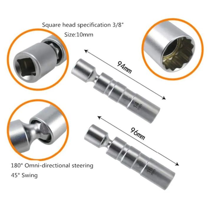 Spark%20Plug%20Socket%20Wrench%20Adapter%2014mm16mm%20Set%20Universal%20Joint%20with%20Magnetic%20Flexible%20Socket%20Thin%20Wall%203/8"%20Drive%20Car%20Repair%20Tool%20-%20Image%206