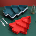Christmas Tree Shape Living Room Candy Snacks Nuts Seeds Dry Fruits Plastic Plate Dishes Bowl Breakfast Plates Tray Tableware. 