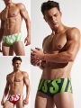 Men's letter quick drying drawstring triangle underwear, men's swimwear, summer beach swimming shorts. 