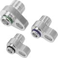 3pcs R134a Adapter Fittings Hose Tank Car Refrigerant Quick Connect Automotive Custom Lines Compressor Drier Condenser Radiator.