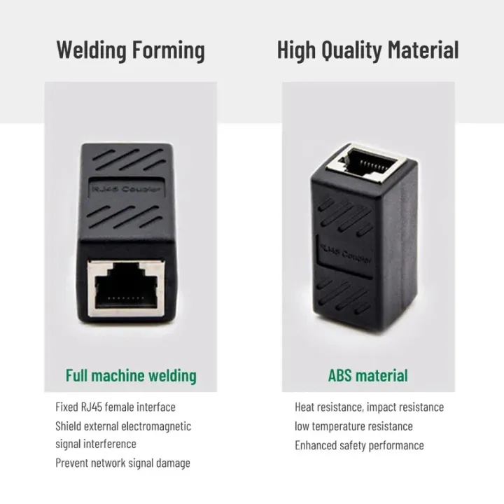 Normal Rj45 Connector 1-6Pcs RJ45 connector Network extender Ethernet Kabel RJ45 extender ...