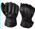 leather gloves. 