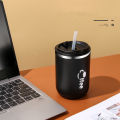 304 Stainless Steel Coffee Mug With Straw & Lid, Leakproof Tea Milk Mug Water Cup With Straw, Kitchen Drinkware For Kids Adults. 