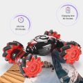 Super Double flip Sensor RC Stunt Car Double Sided Rotating Offroad Remote Control Car 4WD 2.4GHz Twisting Vehicle with Light Mini Deformation Toy. 
