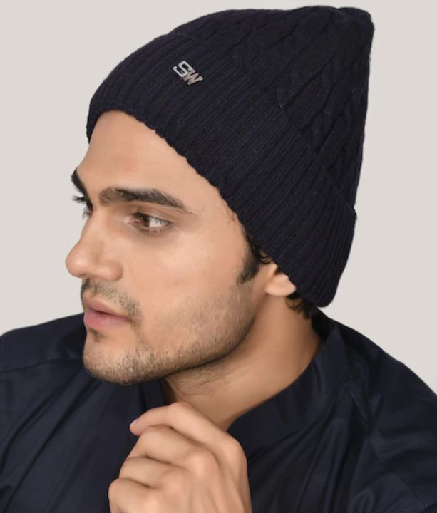 Stylish Warm winter Cap For Men  /Women  Top Fashion High QUALITY Thicker Beanie Band Stick Knoted Cap Winter Patch Work Beanie Caps For  Men