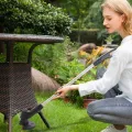 Portable Garden Mower Cordless Garden Mower Lithium Lawn Mower Home Trimmer Garden Weeder Weed Wheel. 