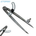 100/200/300mm Precision Wing Divider Scribe Tool with Pencil Holder for Geometry, Wood, Metal and Leather. 