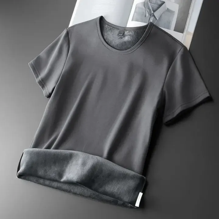 Men%20Thermal%20Underwear%20T-shirt%20Fleece%20Thickened%20Short%20Sleeve%20Slim%20Round%20Neck%20Bottom%20Shirt%20Velvet%20Comfortable%20Top%20-%20Image%204