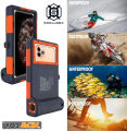 IPX8 standard IPX8 360 degree screen size 6.7 inch with hand strap shellbox case waterproof shockproof housing with 15 m waterproof shutter release button. 